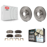 [Front] 2010 Pontiac G5 With Rear Disc Brakes Premium OE Brake Rotors & Ceramic Pads Kit For Max Braking