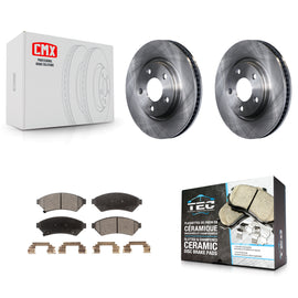 Front Brake Rotor Ceramic Pad Kit For Pontiac Grand Prix Buick LaCrosse Uplander