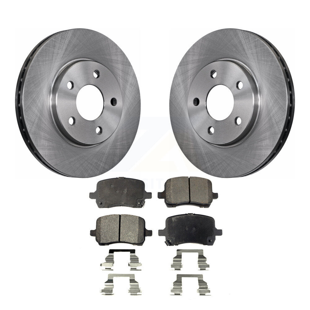 Front Disc Brake Rotors And Ceramic Pads Kit For Chevrolet Malibu