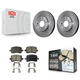 Front Disc Brake Rotors And Ceramic Pads Kit For Chevrolet Malibu