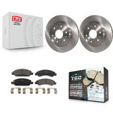 Front Brake Rotors Ceramic Pad Kit For Chevrolet Silverado 1500 GMC Sierra Tahoe