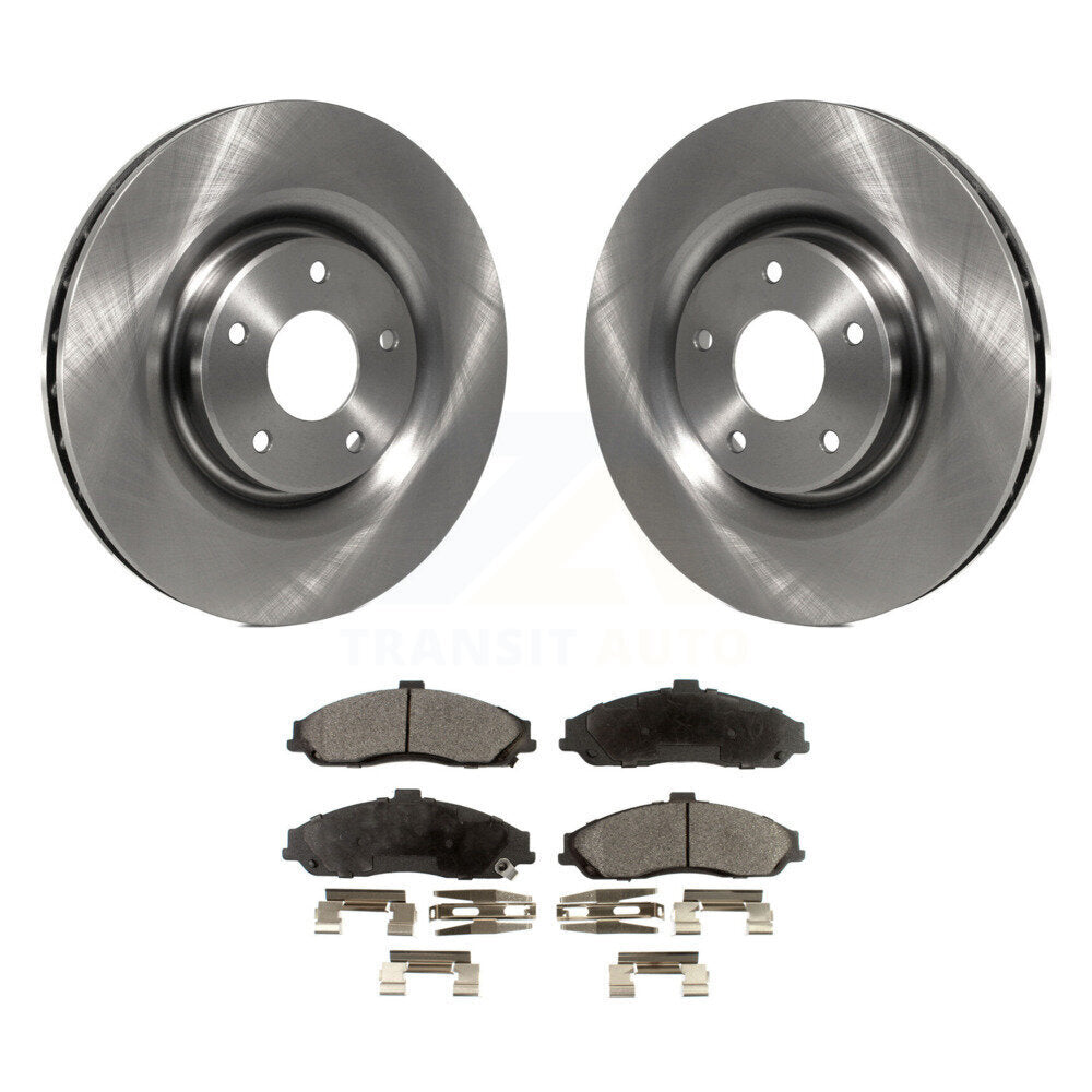 Front Disc Brake Rotors And Ceramic Pads Kit For Chevrolet Corvette Cadillac XLR