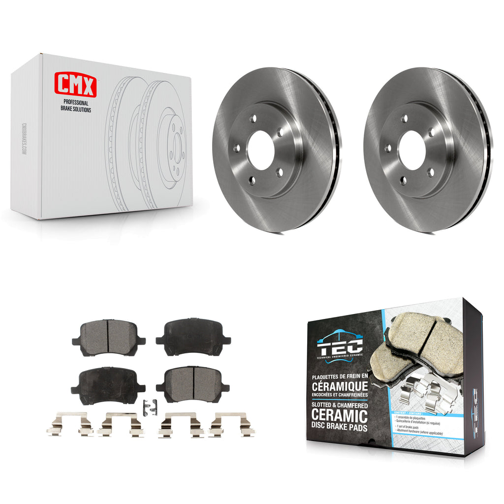 Front Disc Brake Rotors And Ceramic Pads Kit For Chevrolet HHR