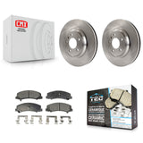 Front Brake Rotors & Ceramic Pad Kit For Chevrolet Buick Lucerne Impala Cadillac