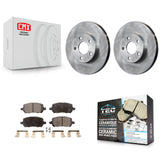 Front Disc Brake Rotors And Ceramic Pads Kit For Chevrolet Cobalt Pontiac G5