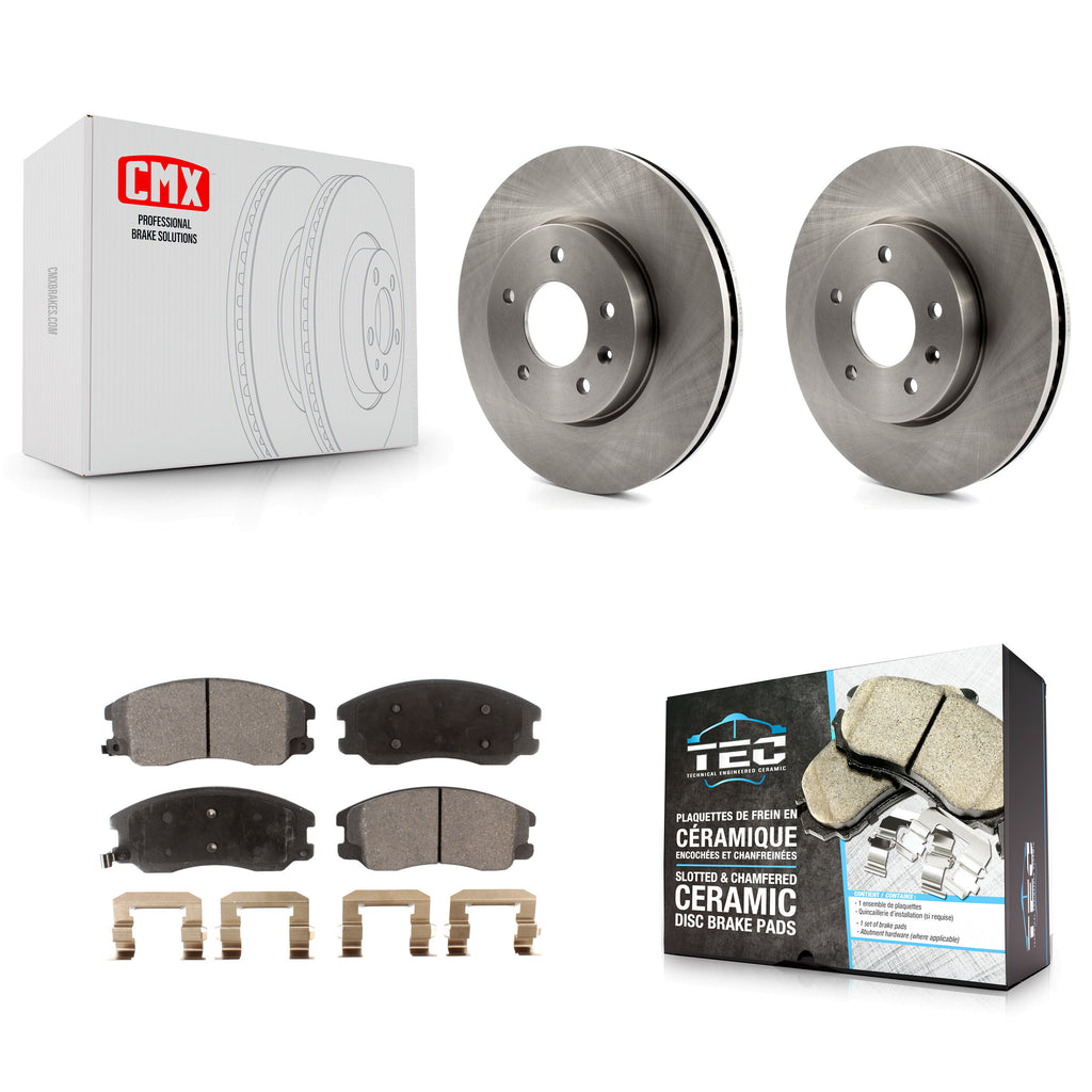 Front Brake Rotor Ceramic Pad Kit For Chevrolet Equinox Saturn Vue Captiva Sport
