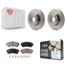 Load image into Gallery viewer, Front Disc Brake Rotors And Ceramic Pads Kit For Cadillac CTS