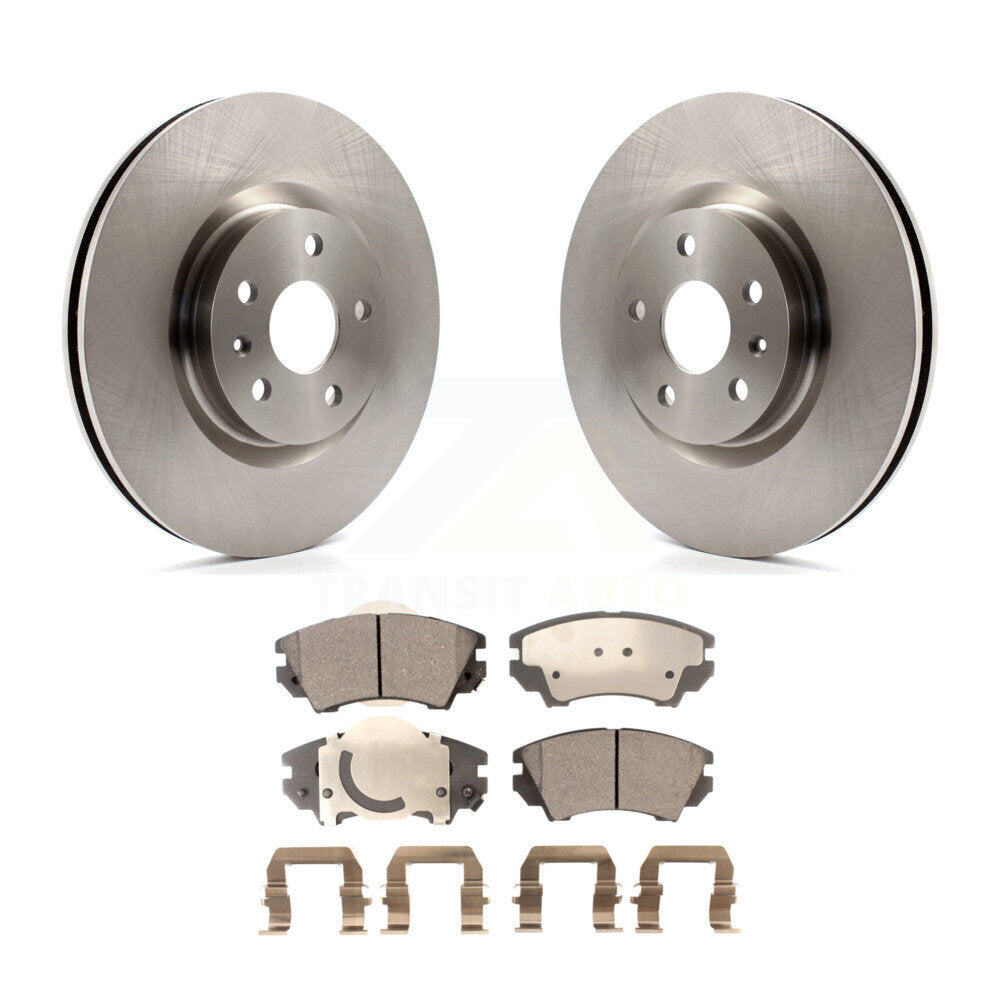 Front Disc Brake Rotors And Ceramic Pads Kit For 2011-2017 Chevrolet Caprice