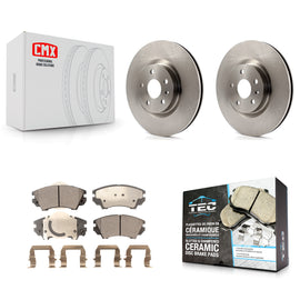 [Front] 2011-2017 Chevrolet Caprice Premium OE Brake Rotors & Ceramic Pads Kit For Max Braking