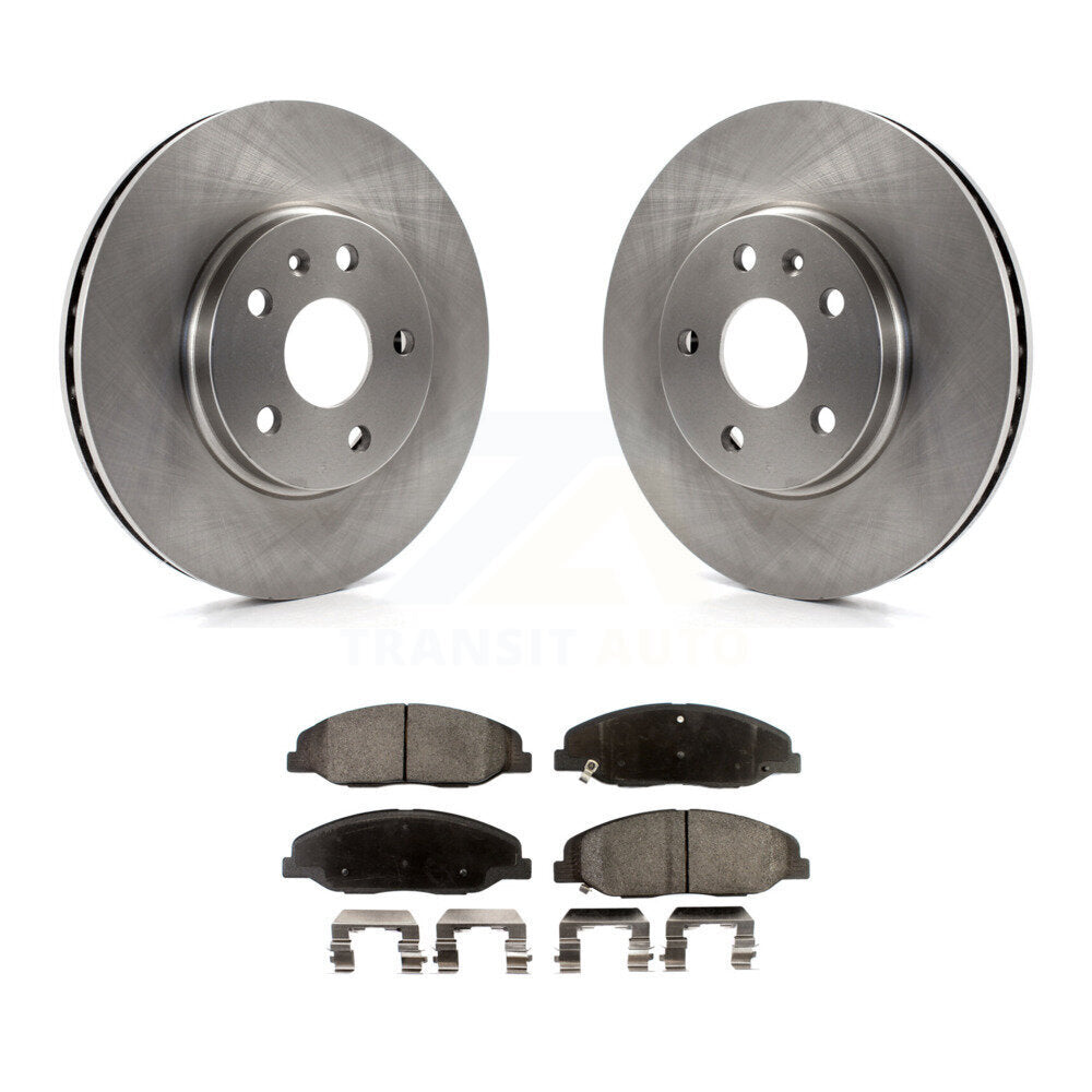 Front Disc Brake Rotors And Ceramic Pads Kit For Cadillac CTS