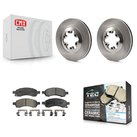 Front Disc Brake Rotors And Ceramic Pads Kit For Chevrolet Colorado GMC Canyon