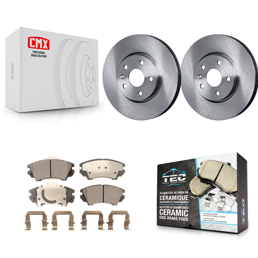 [Front] 2010-2015 Chevrolet Camaro LT LS Premium OE Brake Rotors & Ceramic Pads Kit For Max Braking