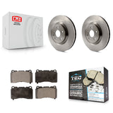 Front Disc Brake Rotors And Ceramic Pads Kit For Buick Regal Pontiac G8