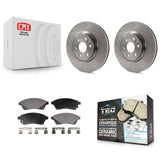 Front Disc Brake Rotors And Ceramic Pads Kit For Cadillac SRX Saab 9-4X