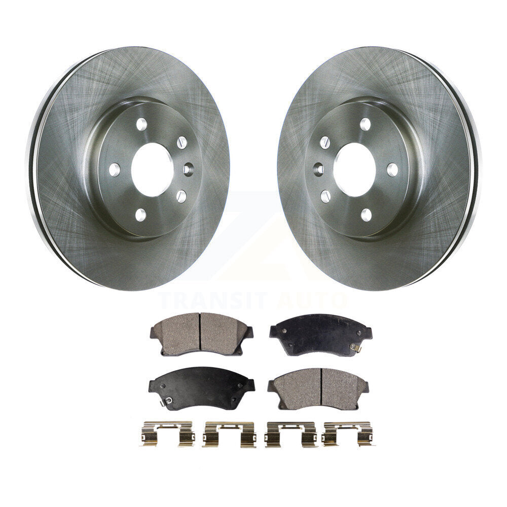 Front Disc Brake Rotors And Ceramic Pads Kit For Chevrolet Cruze Sonic Limited