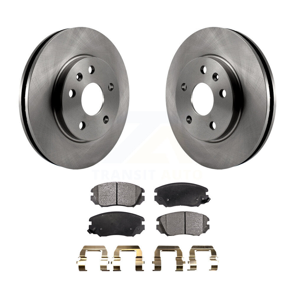 Front Disc Brake Rotor Ceramic Pad Kit For Chevrolet Malibu Buick LaCrosse Regal