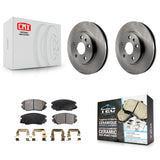 Front Disc Brake Rotor Ceramic Pad Kit For Chevrolet Malibu Buick LaCrosse Regal