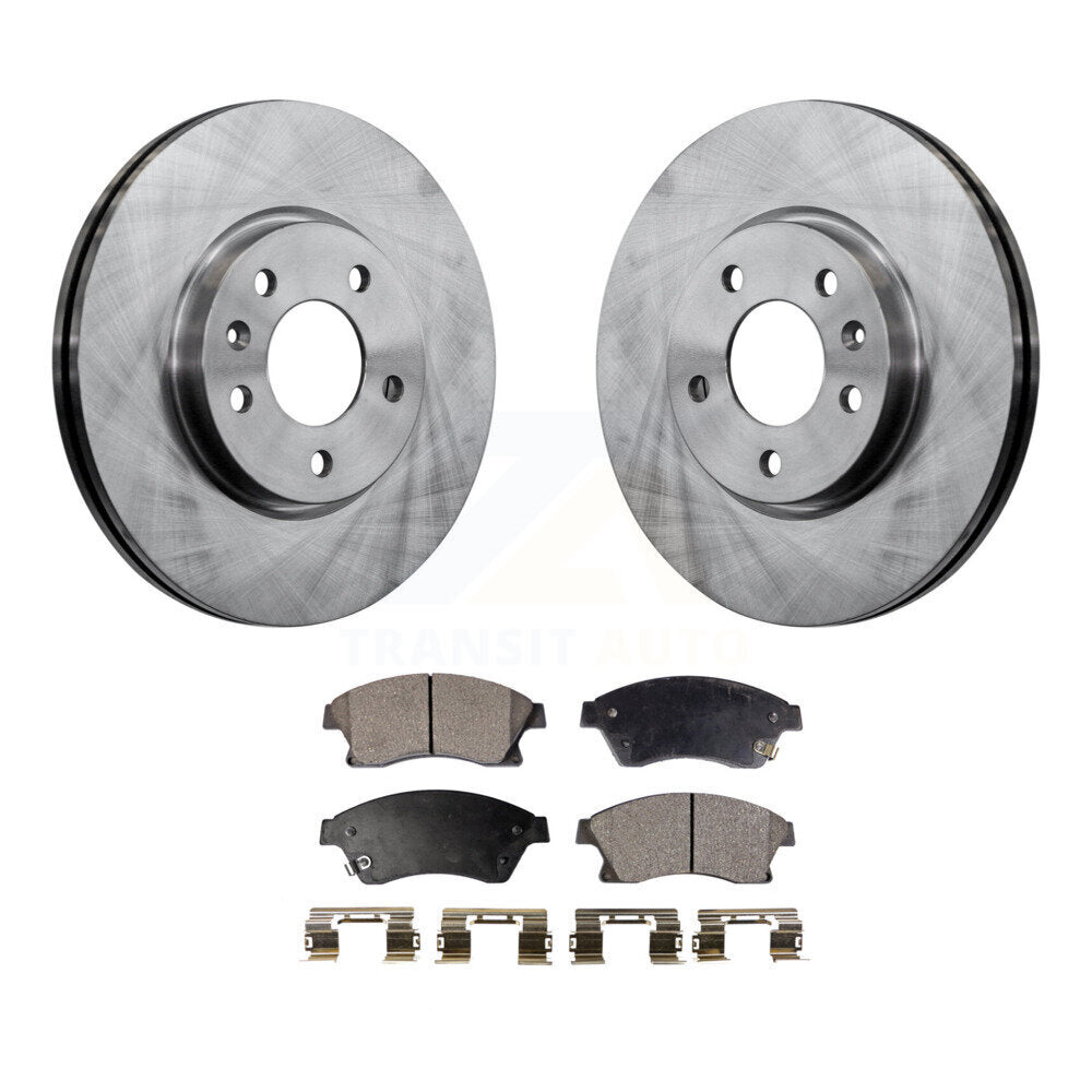 Front Brake Rotors Ceramic Pad Kit For Chevrolet Cruze Buick Verano Volt Orlando