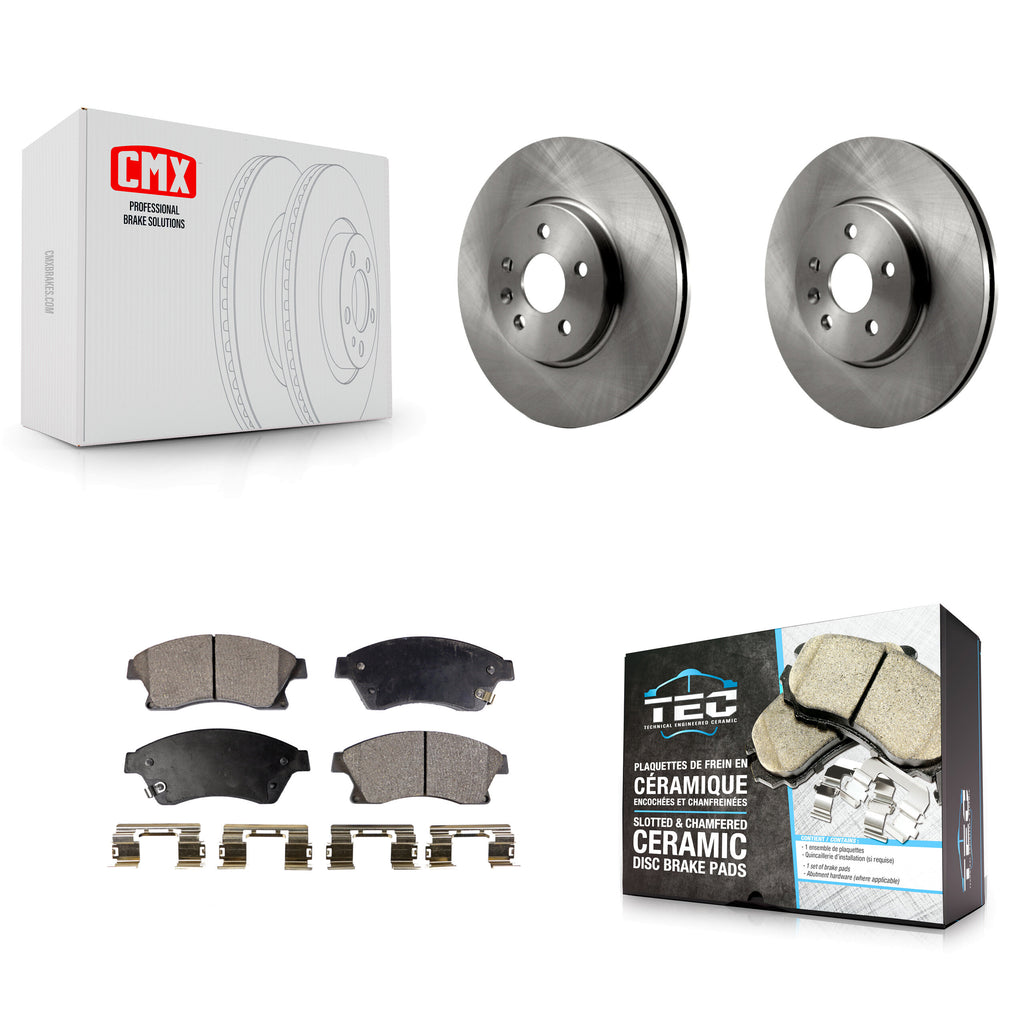 [Front] 2013-2014 Chevrolet Sonic RS Premium OE Brake Rotors & Ceramic Pads Kit For Max Braking
