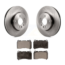 Charger l&#39;image dans la galerie, Front Disc Brake Rotors And Ceramic Pads Kit For Cadillac ATS