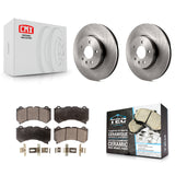Front Disc Brake Rotors And Ceramic Pads Kit For Cadillac ATS V