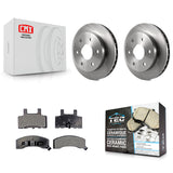 Front Brake Rotor & Ceramic Pad Kit For Chevrolet Tahoe GMC Yukon K2500 Suburban