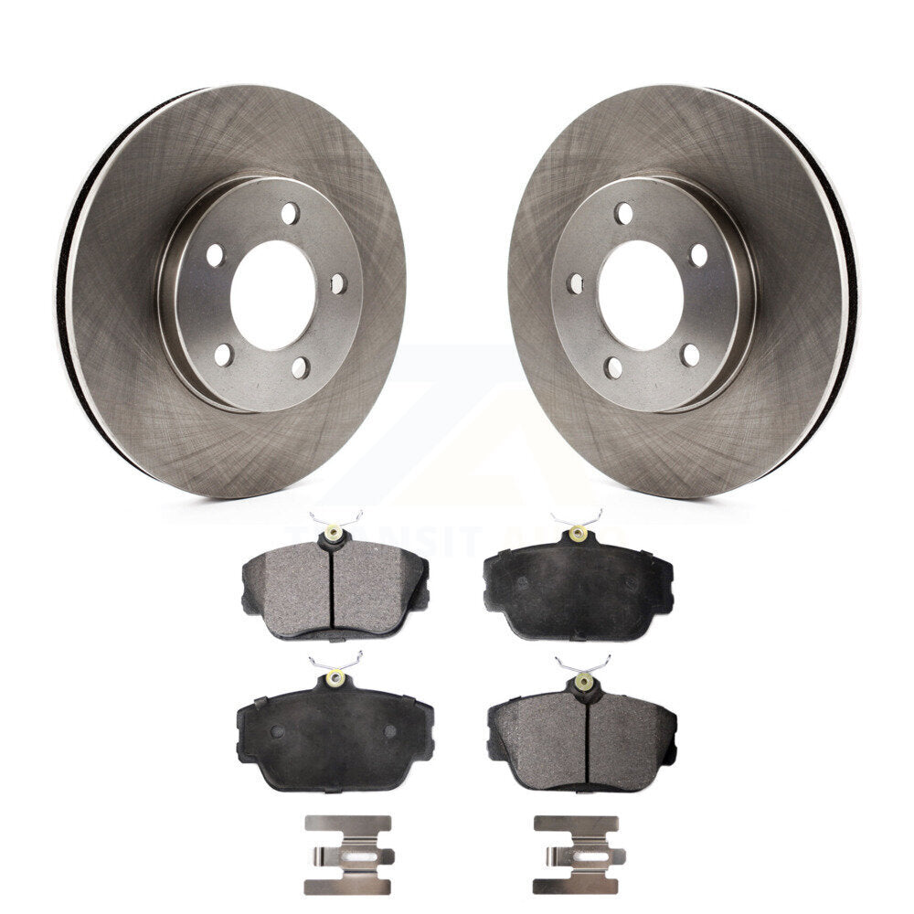 Front Disc Brake Rotors And Ceramic Pads Kit For 1994-1995 Ford Taurus SHO