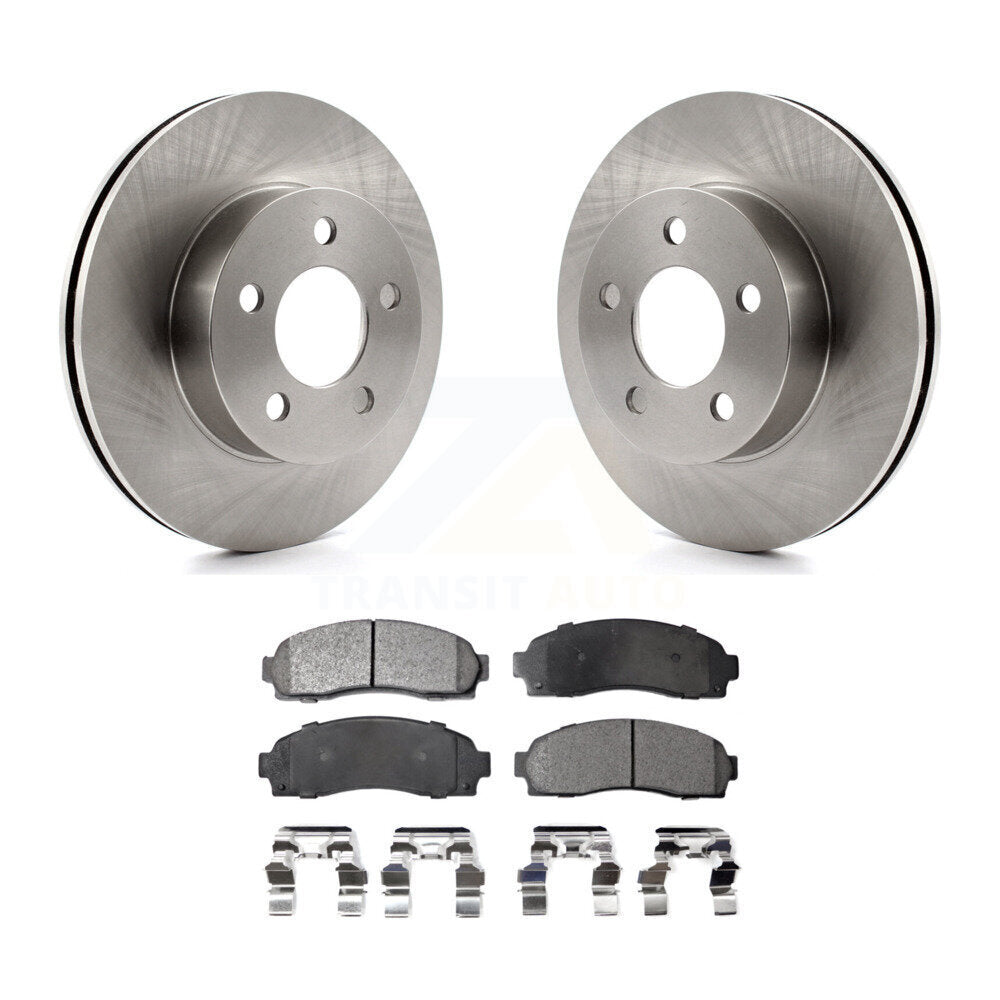 Front Disc Brake Rotors And Ceramic Pads Kit For Ford Ranger Mazda B4000 4WD