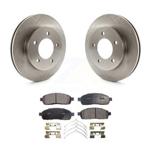 Charger l&#39;image dans la galerie, Front Disc Brake Rotor Ceramic Pad Kit For 2004 Ford F-150 4WD With 5 Lug Wheels