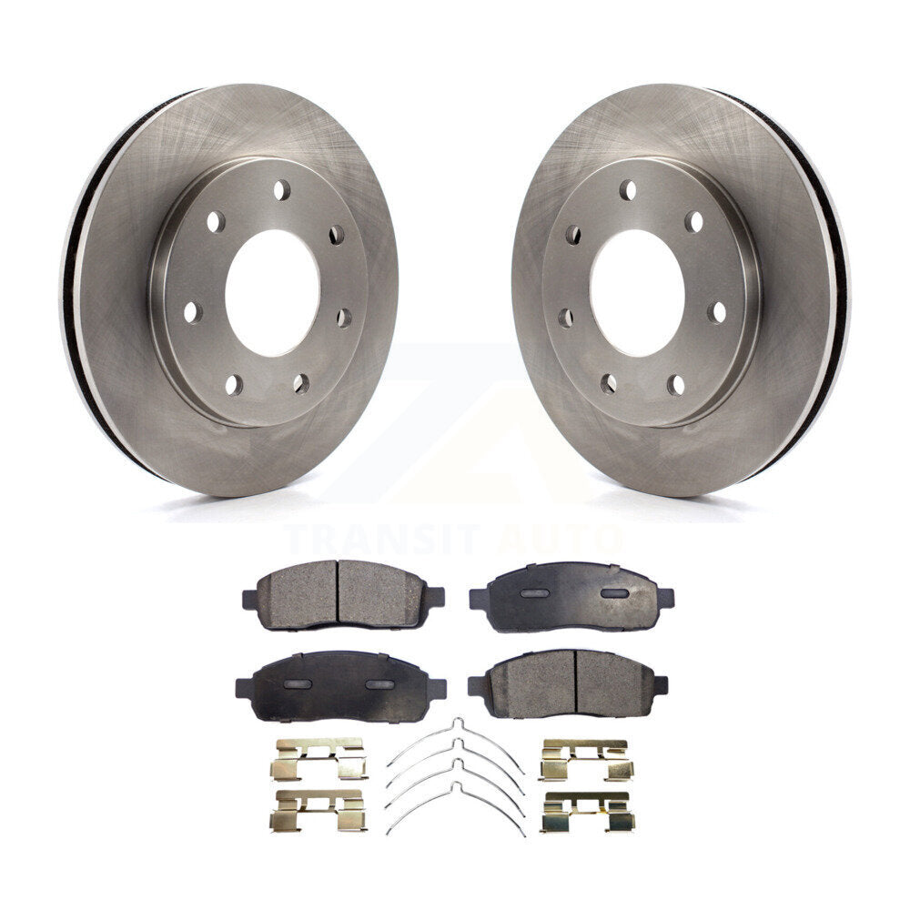 Front Disc Brake Rotors And Ceramic Pads Kit For 2004 Ford F-150 4WD