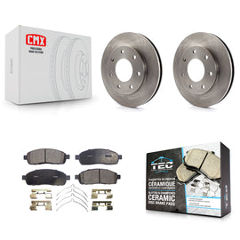 [Front] 2004 Ford F-150 4WD Premium OE Brake Rotors & Ceramic Pads Kit For Max Braking