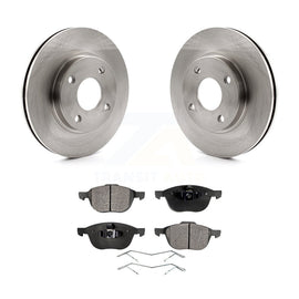 [Front] 2004 Ford Focus From 04 05 Premium OE Brake Rotors & Ceramic Pads Kit For Max Braking