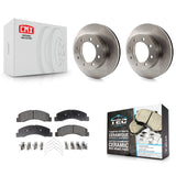 Front Disc Brake Rotors And Ceramic Pads Kit For Ford F-250 Super Duty F-350