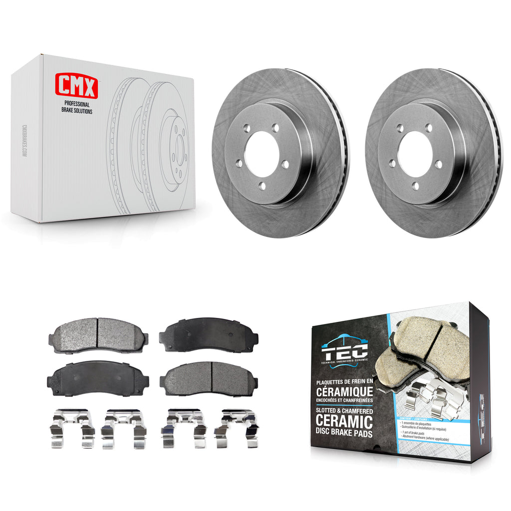 Front Disc Brake Rotor And Ceramic Pad Kit For Ford Explorer Mercury Mountaineer