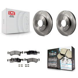 Front Disc Brake Rotor And Ceramic Pad Kit For Ford Expedition Lincoln Navigator