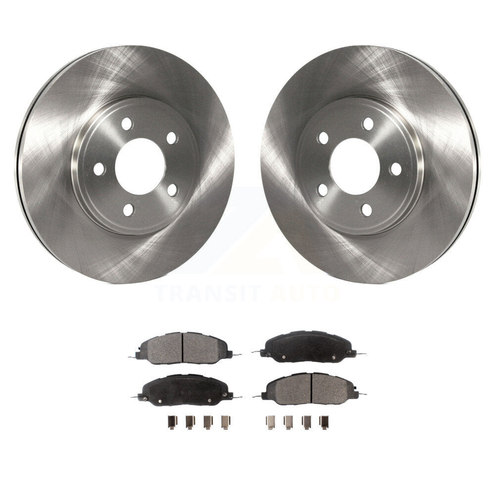 [Front] 2009 Ford Mustang Bullitt Premium OE Brake Rotors & Ceramic Pads Kit For Max Braking