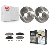 [Front] 2009 Ford Mustang Bullitt Premium OE Brake Rotors & Ceramic Pads Kit For Max Braking