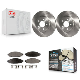 Front Brake Rotors Ceramic Pad Kit For Ford Crown Victoria Mercury Grand Marquis