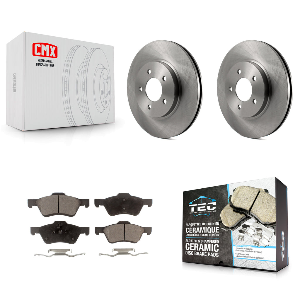 Front Disc Brake Rotors And Ceramic Pads Kit For Ford Escape Mercury Mariner