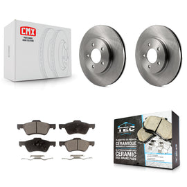 Front Disc Brake Rotors And Ceramic Pads Kit For Ford Escape Mercury Mariner