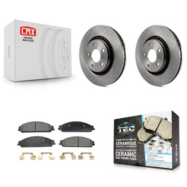 Front Brake Rotor Ceramic Pad Kit For Ford Five Hundred Freestyle Taurus Mercury