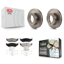 Load image into Gallery viewer, Front Brake Rotors Ceramic Pad Kit For Ford F-450 Super Duty F-550 International