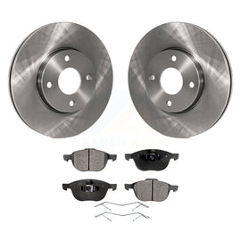 [Front] 2005-2007 Ford Focus Premium OE Brake Rotors & Ceramic Pads Kit For Max Braking
