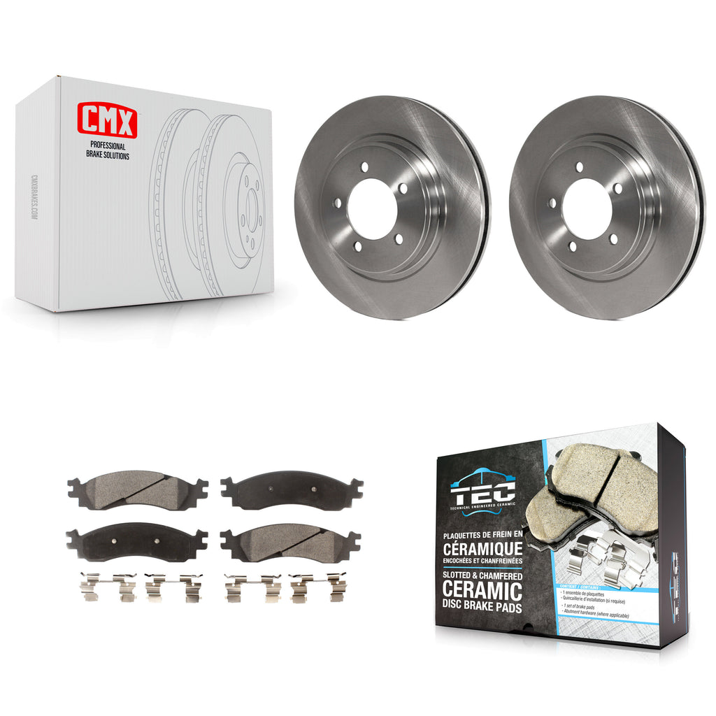 Front Disc Brake Rotors And Ceramic Pad Kit For Ford Explorer Sport Trac Mercury