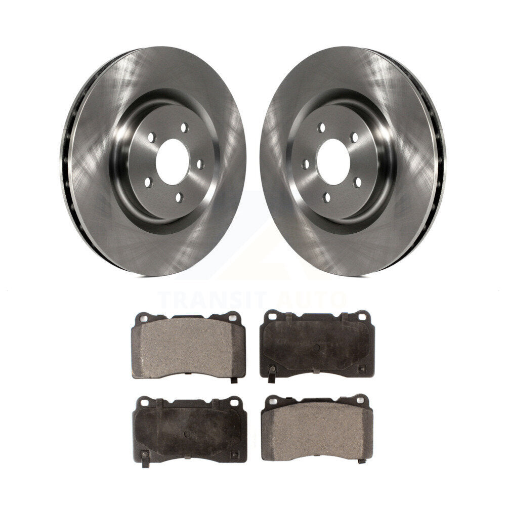 Front Disc Brake Rotors And Ceramic Pads Kit For Ford Mustang