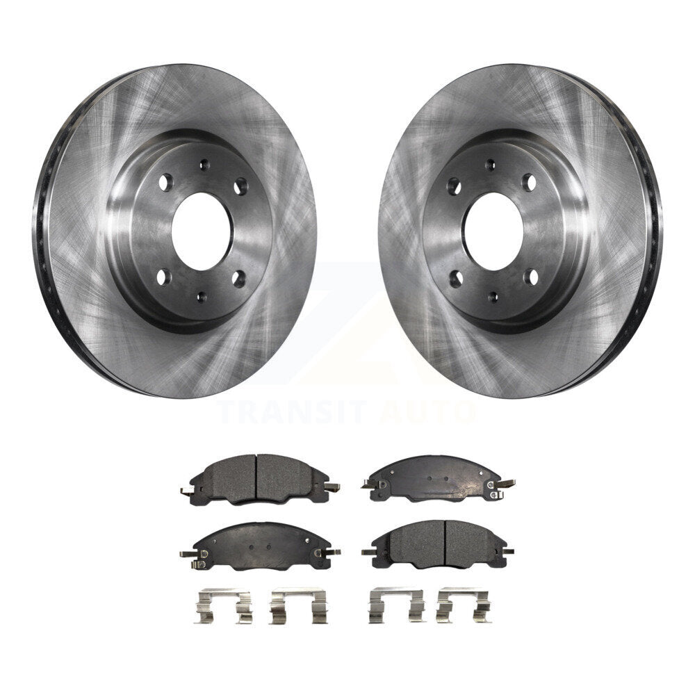 [Front] 2008-2011 Ford Focus Premium OE Brake Rotors & Ceramic Pads Kit For Max Braking