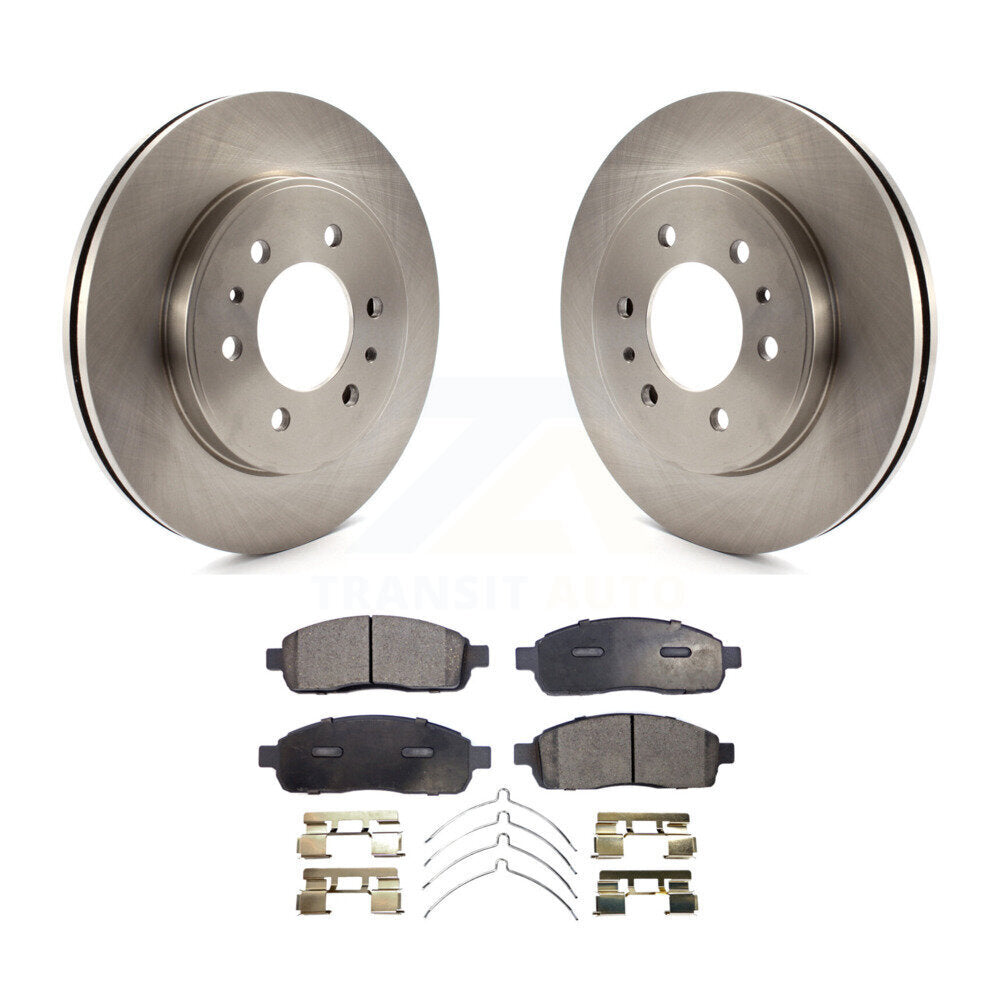 Front Disc Brake Rotor And Ceramic Pad Kit For 2009 Ford F-150 With 6 Lug Wheels