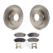 Charger l&#39;image dans la galerie, Front Disc Brake Rotor And Ceramic Pad Kit For 2009 Ford F-150 With 6 Lug Wheels