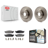 [Front] 2009-2010 Lincoln MKS Premium OE Brake Rotors & Ceramic Pads Kit For Max Braking