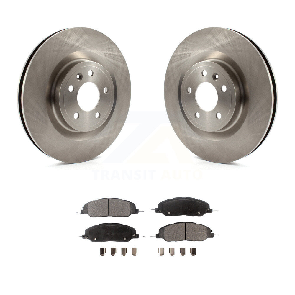 Front Disc Brake Rotors And Ceramic Pads Kit For Ford Mustang